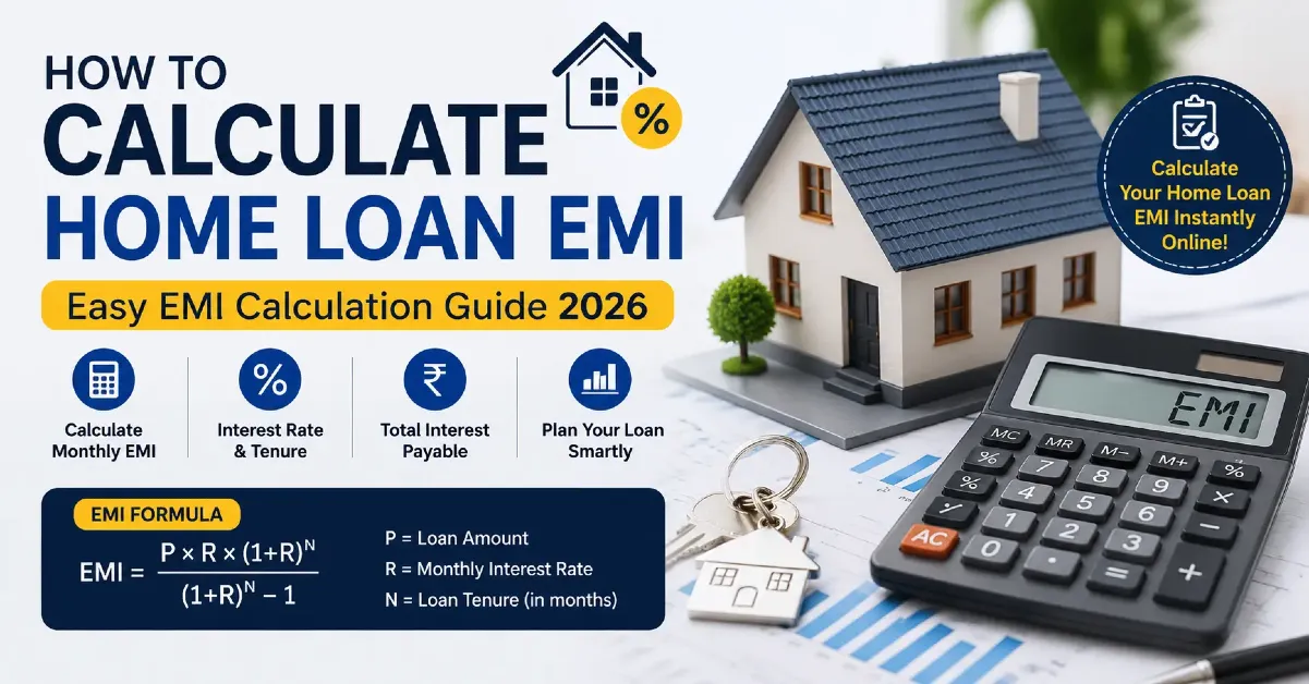 How to Calculate Home Loan EMI – Easy EMI Calculation Guide 2026